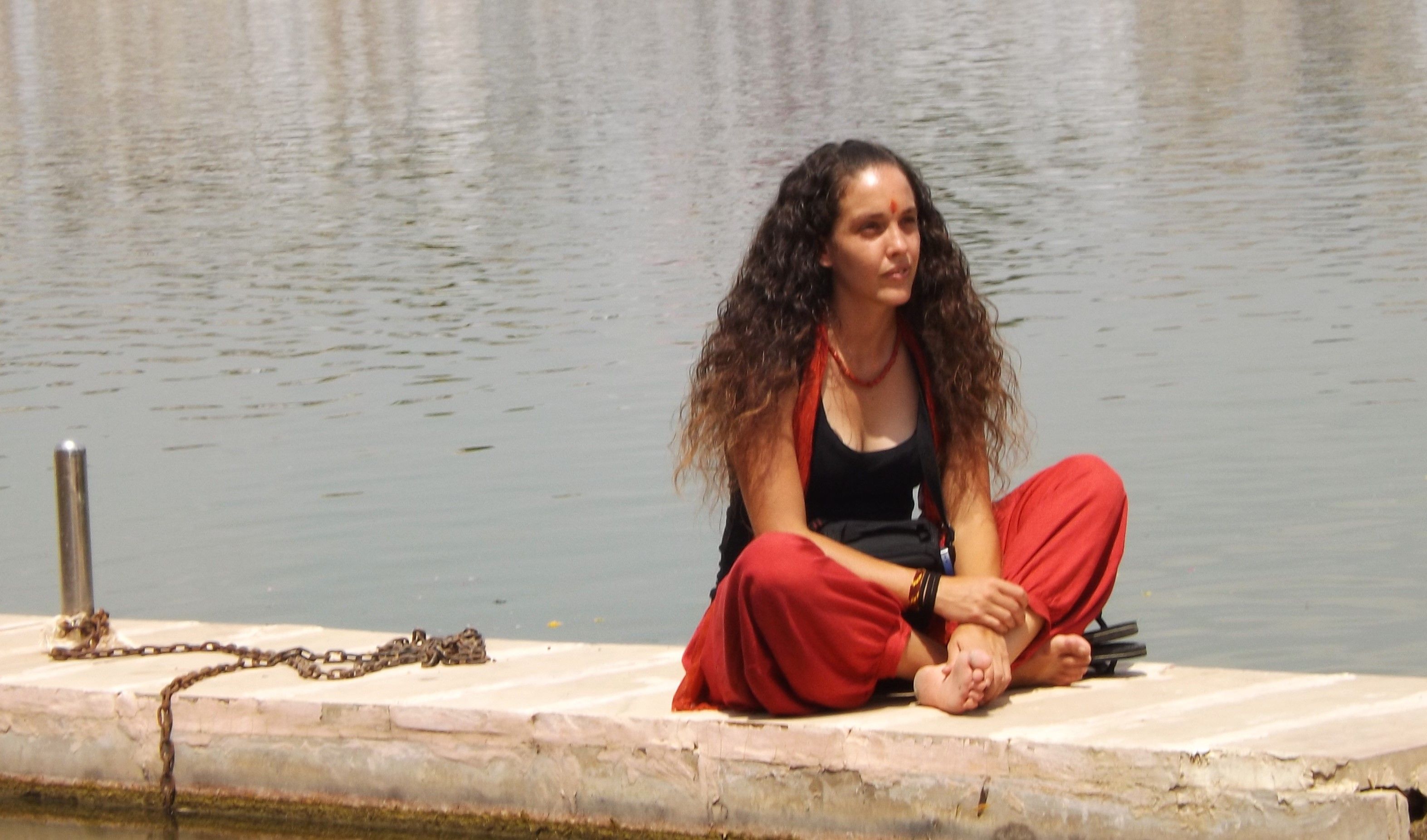 Viajar sola. Yo en India